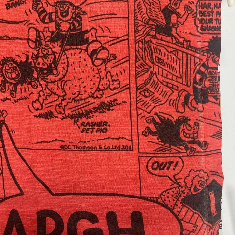Beano Dennis the Menace Pillowcase Fabric Panel Cotton Blend John Lewis 18x27